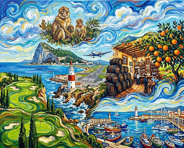 Alcaidesa im Stil von Van Gogh